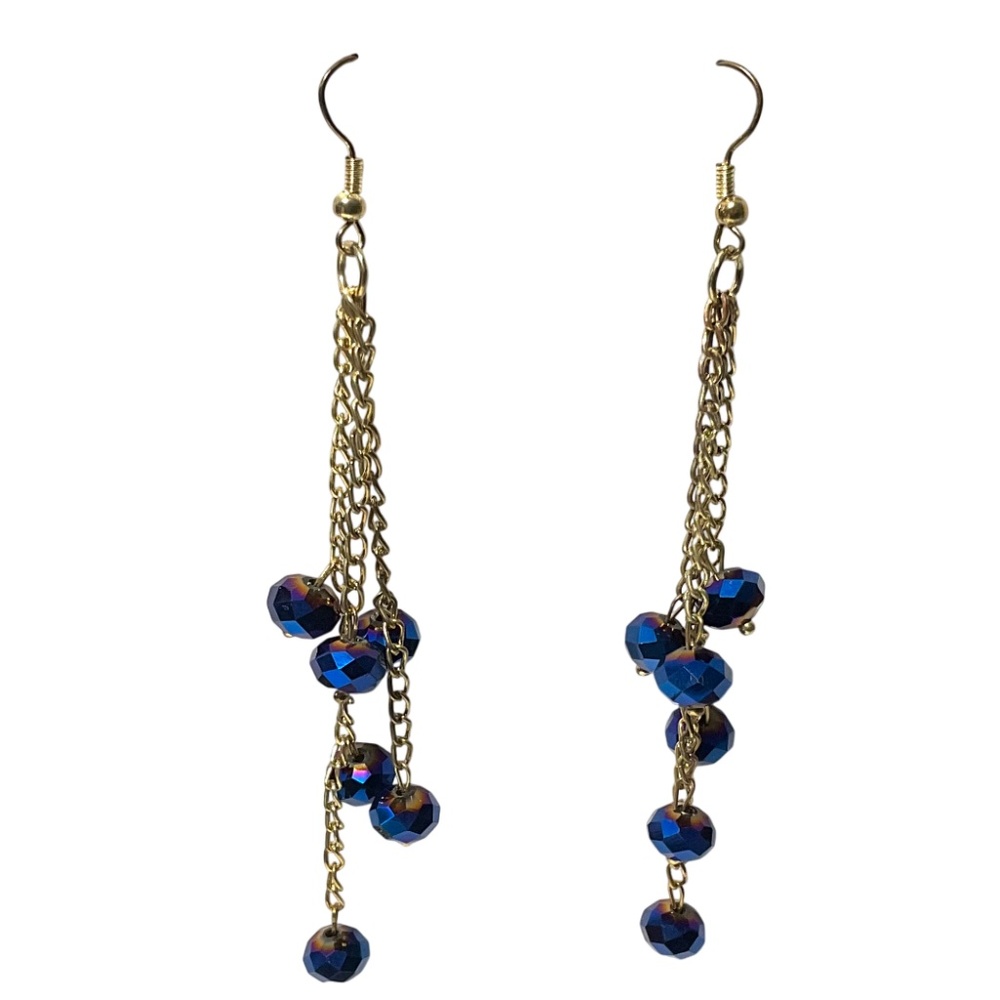 Blue Ball Fashion Earrings